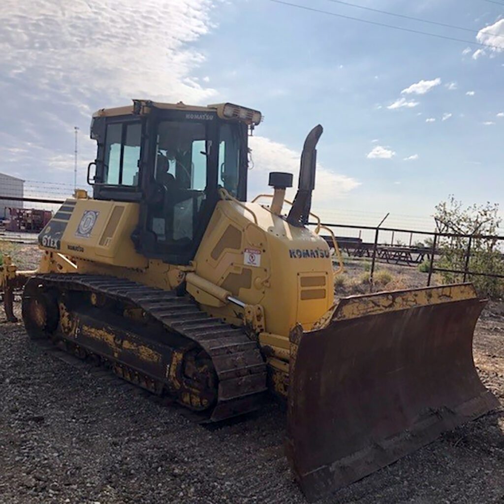 Komatsu D61EX-24 Crawler Tractor Front Right View