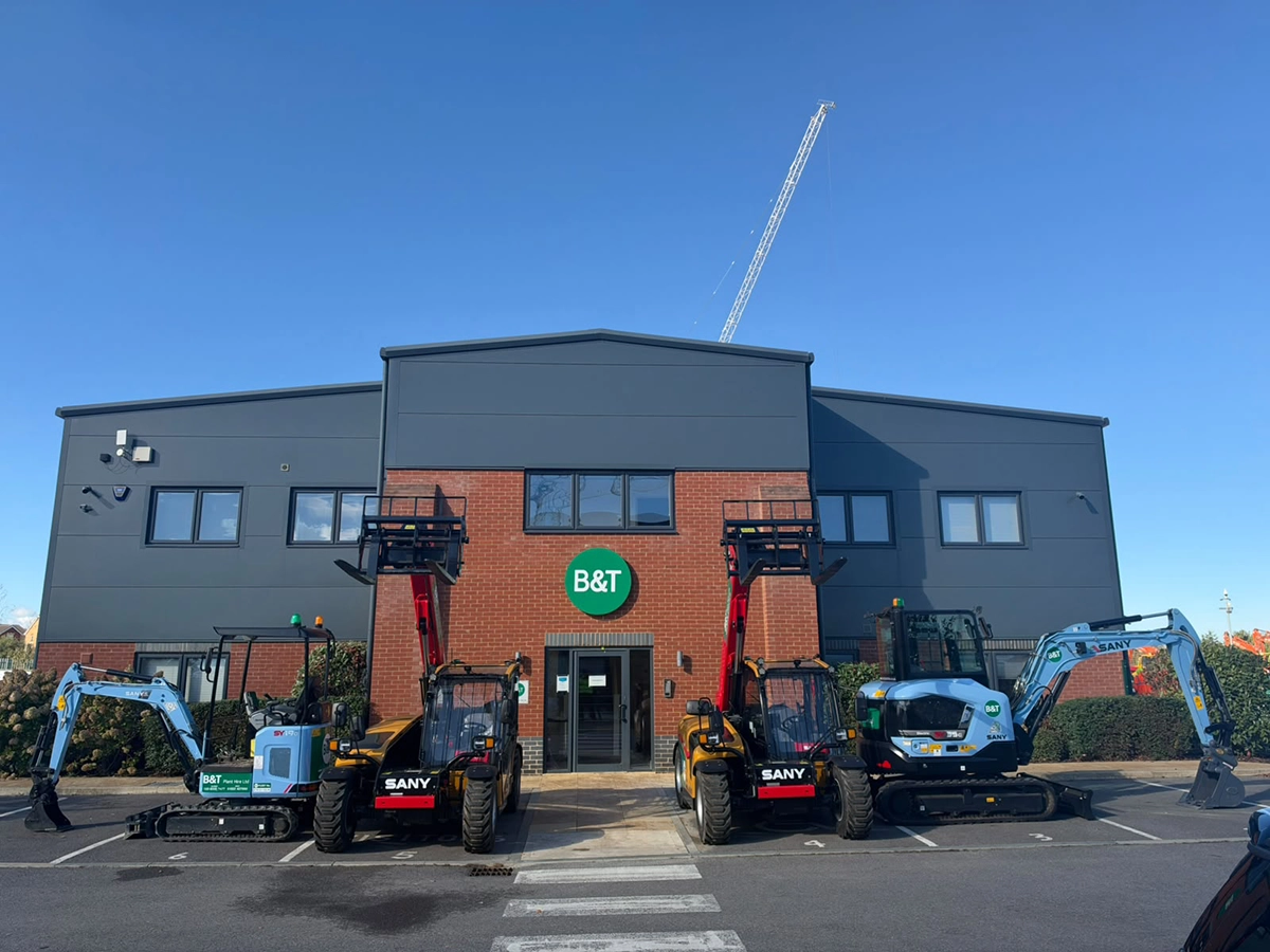 B&T Plant Hire Drives Sustainable Fleet Growth With Major All-Electric SANY UK Order