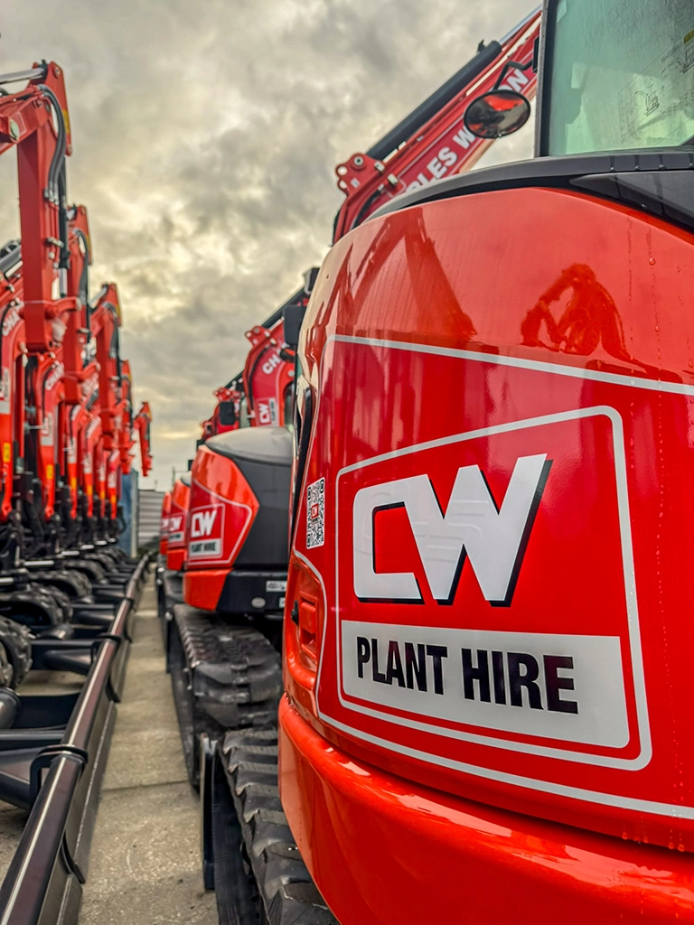 CW Plant Hire Kubota Excavator Fleet
