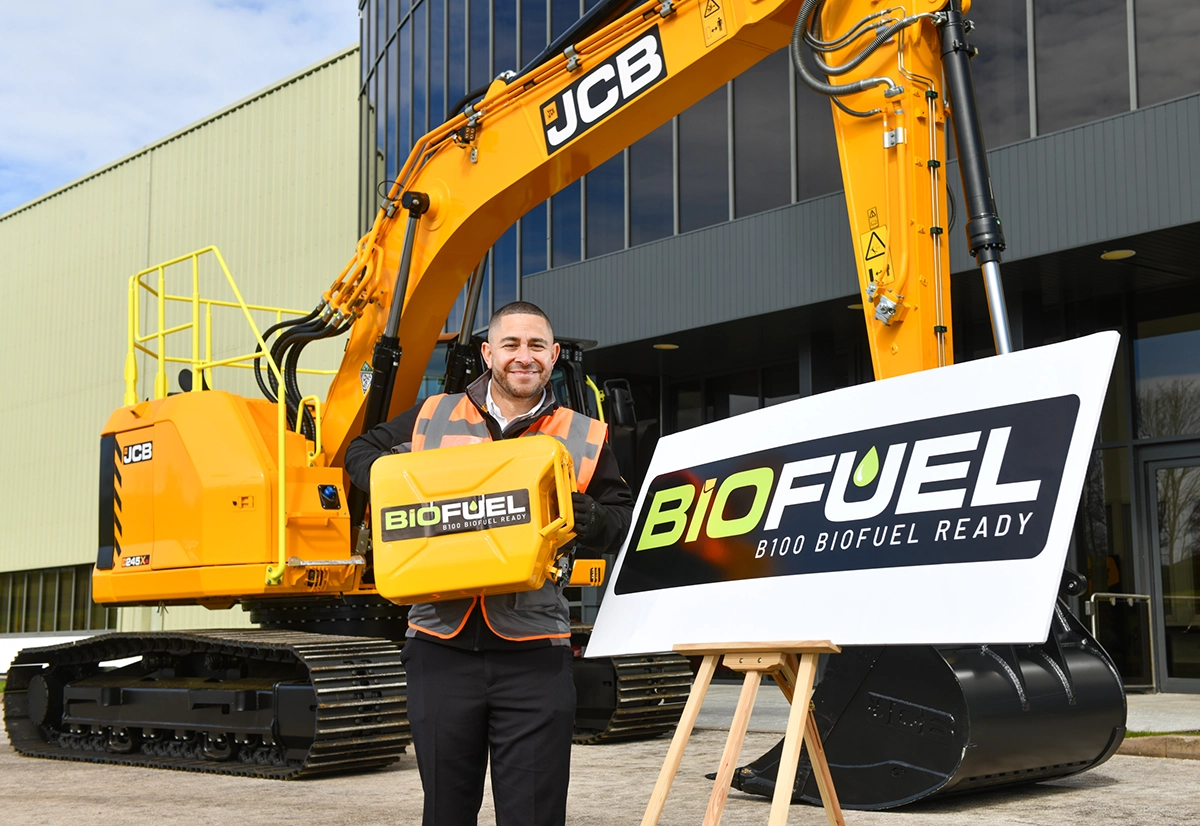 JCB Leads The Way With New Renewable Excavator Fuel Option