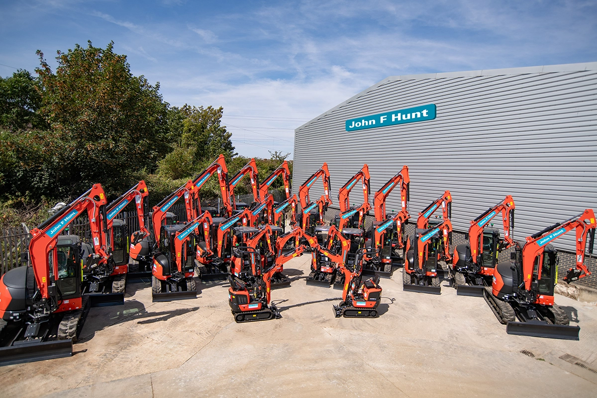 John F Hunt Hire Centres Invests £1.3m In Kubota