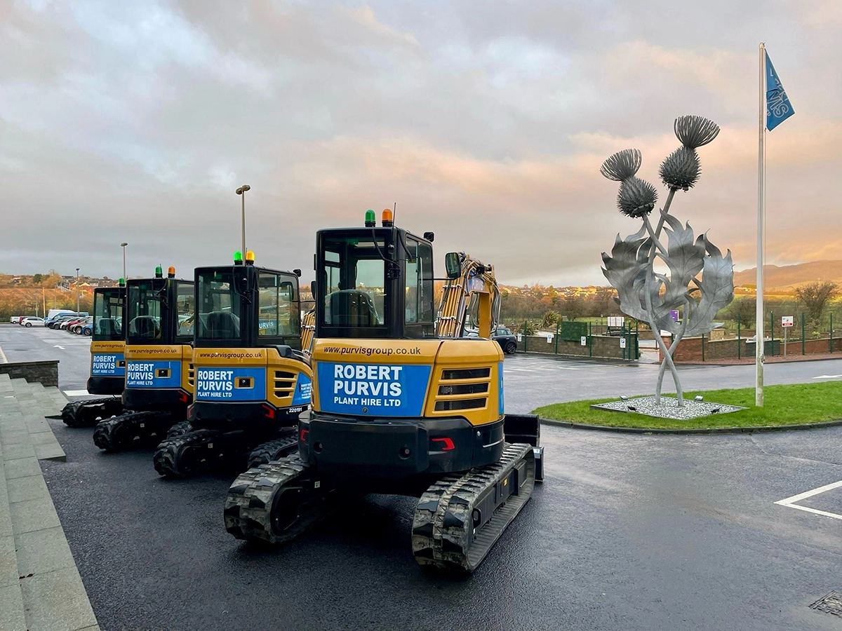 Robert Purvis Plant Hire Invests in 45 New SANY Excavators