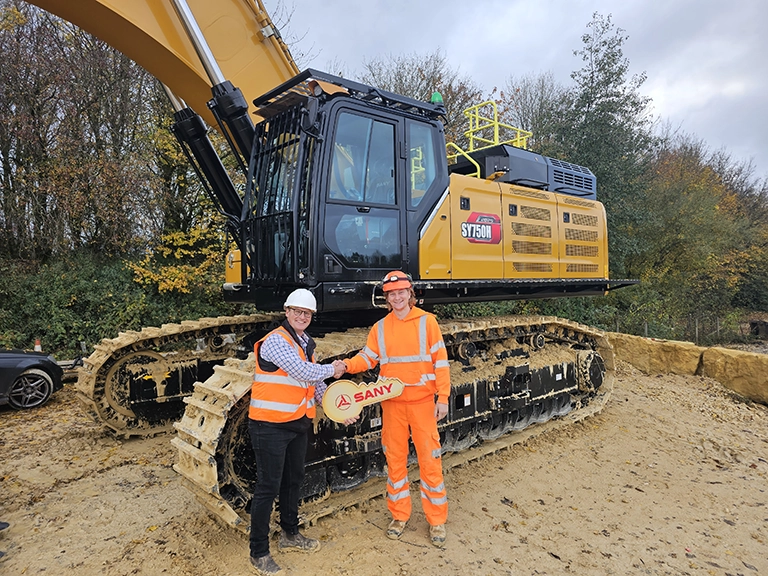 SANY SY750H has been supplied to the Heritage Quarry Group