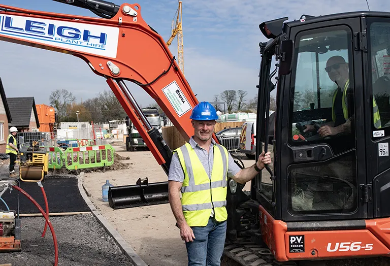 The latest addition to that fleet is a Kubota U56-5 mini excavator